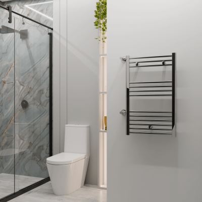 Haiti Yandan Girişli Havlupan 500x800 Düz Krom - Thumbnail 1HAI05000800DK1PR2