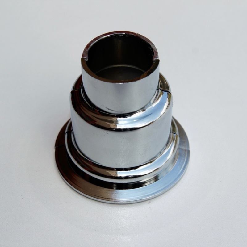 Havlupan Boru Gizleme Kılıfı 2 Parçalı Geçmeli Plastik Krom - 6BGHPGT000055K1P