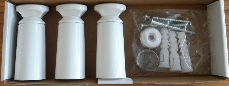 Havlupan Montaj Seti 3'lü Beyaz Kör Tapalı - 9ISIMA01-K