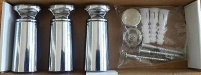 Radiva - Havlupan Montaj Seti 3'lü Krom Kör Tapalı - 350