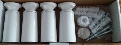 Radiva - Havlupan Montaj Seti 4'lü Beyaz Kör Tapalı