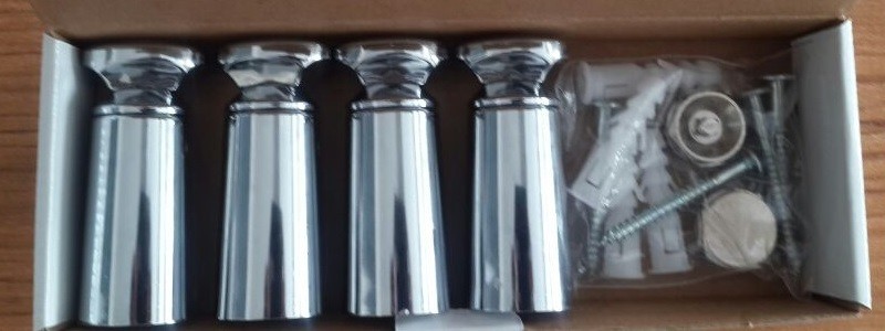 Havlupan Montaj Seti 4'lü Krom Kör Tapalı - 9ISIMA04-K