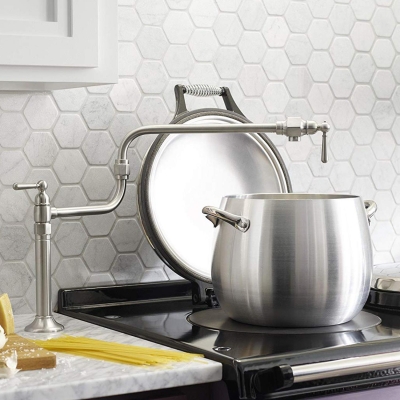 KOHLER - Kohler Hirise Eviye Bataryası ve Tencere Doldurma Bataryası, Mat Çelik