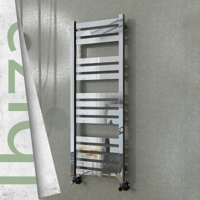 Radiva - IBIZA Paslanmaz Çelik Havlupan 400x1165 Ayna Polisaj