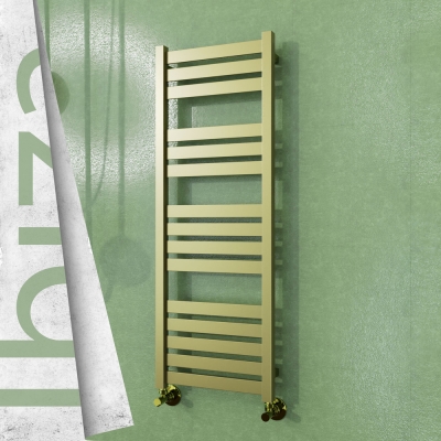 Radiva - IBIZA Paslanmaz Çelik Havlupan 400x1165 Satine Altın (1)