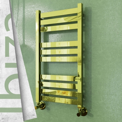 Radiva - IBIZA Paslanmaz Çelik Havlupan 400x780 Altın