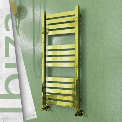 Radiva - IBIZA Paslanmaz Çelik Havlupan 400x960 Altın