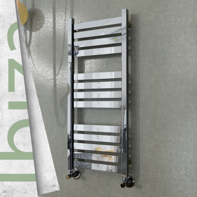 Radiva - IBIZA Paslanmaz Çelik Havlupan 400x960 Ayna Polisaj