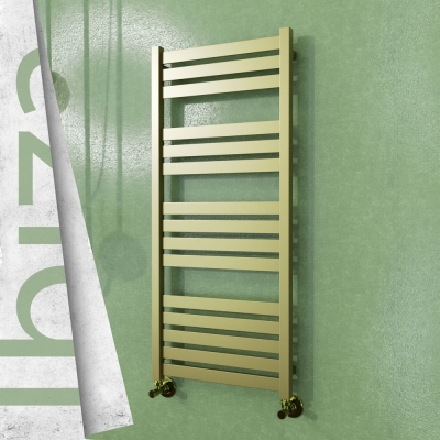 Radiva - IBIZA Paslanmaz Çelik Havlupan 500x1165 Satine Altın