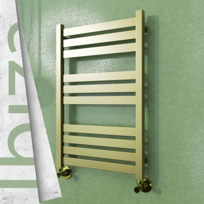 Radiva - IBIZA Paslanmaz Çelik Havlupan 500x780 Satine Altın