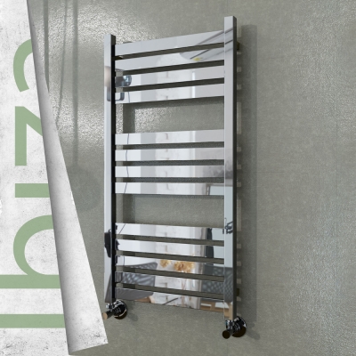 Radiva - IBIZA Paslanmaz Çelik Havlupan 500x960 Ayna Polisaj