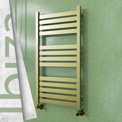 Radiva - IBIZA Paslanmaz Çelik Havlupan 500x960 Satine Altın (1)