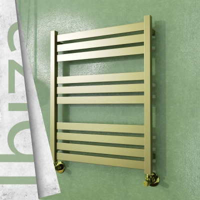 Radiva - IBIZA Paslanmaz Çelik Havlupan 600x780 Satine Altın