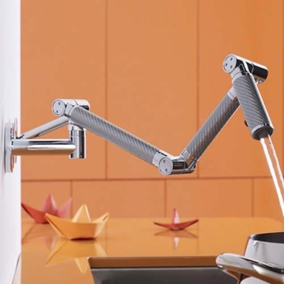 KOHLER - Kohler Karbon Dirsekli Duvardan Lavabo Bataryası Krom (1)
