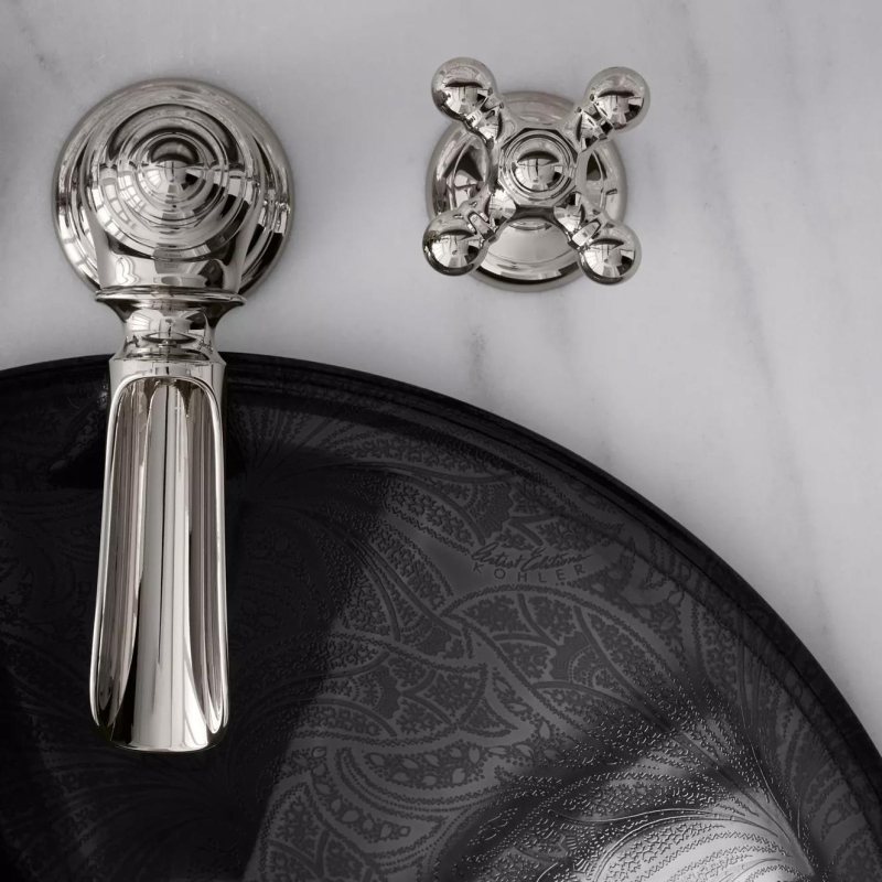 Kohler Lavabo Bataryası Artifacts Flume Design & Cross Handle - 10KOH72761-CP-TAKIM