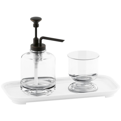 KOHLER - Kohler Tezgah Üstü Aksesuar Seti Artifacts, Oil Rubbed Bronze - 3