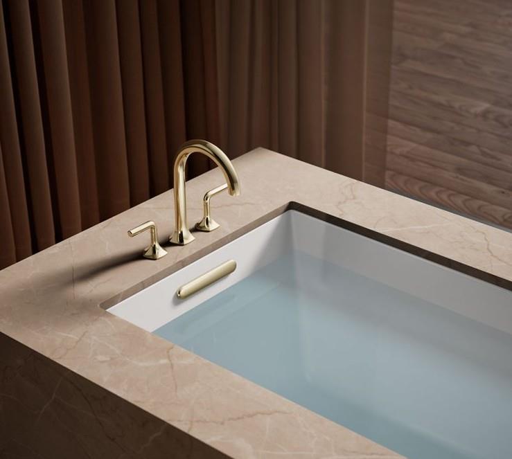 Kohler Batarya Occaison 3 Delikli Lavabo Bataryası Handle - 10KOH27018-4-AF