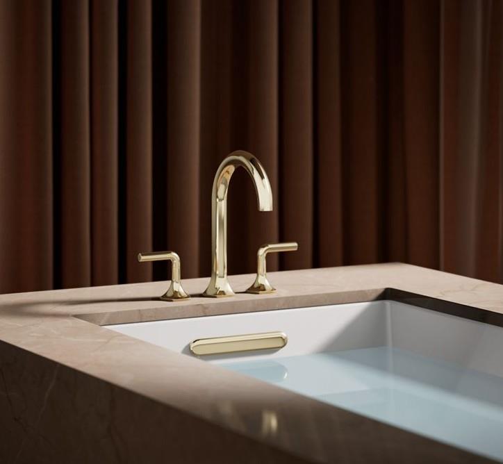 Kohler Batarya Occaison 3 Delikli Küvet Bataryası Handle - 10KOH27018-4-AF
