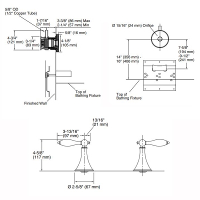 Kohler Hamam Spa Batarya Seti Laminar Finial - Thumbnail 11KOH923-PB0000-TAKIM