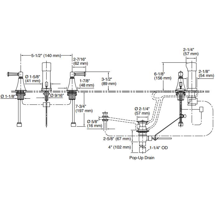 Kohler Bide Bataryası Memoirs Krom - 10KOH470-4S-CP0