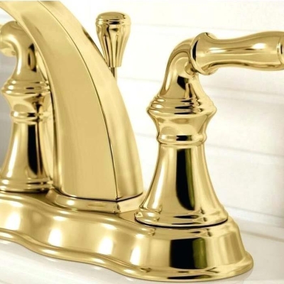 KOHLER - Kohler Lavabo Bataryası Devonshire Centerset Polished Brass