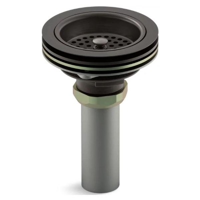KOHLER - Kohler Eviye Süzgeci ve Boğazı Fırçalanmış Oil-Rubbed Bronze - 0