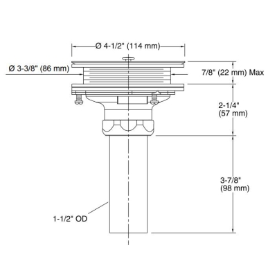 Kohler Eviye Süzgeci ve Boğazı Fırçalanmış Oil-Rubbed Bronze - Thumbnail 10KOH8801-2BZ