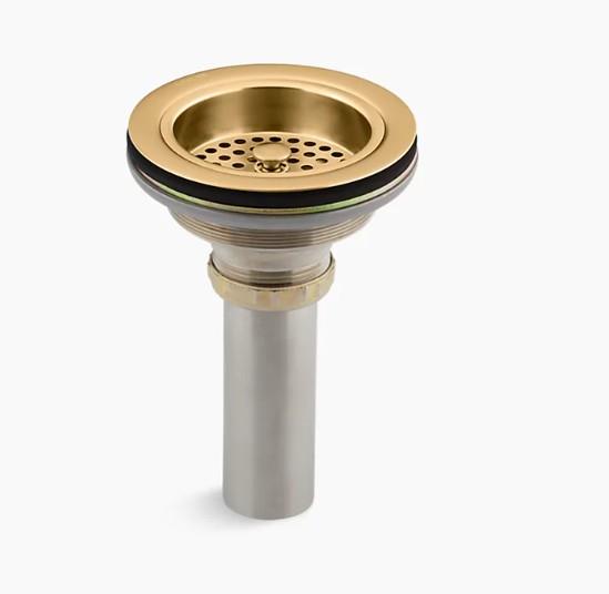Kohler Eviye Süzgeci ve Boğazı Mat Altın - 10KOH8801-2MB