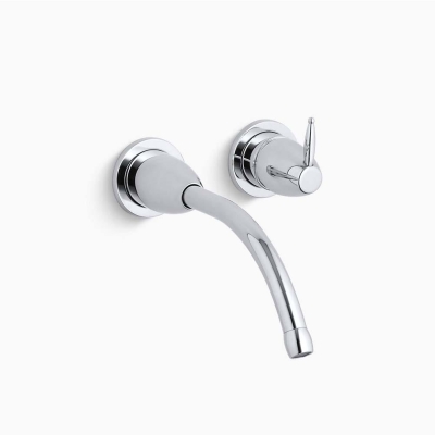 Kohler - Kohler Lavabo Bataryası Falling Water Duvardan Ankastre Polished Krom - 2