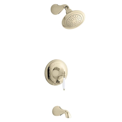 Kohler - Kohler Duş Sistemi Finial Traditional Presure Balans Ankastre - French Gold