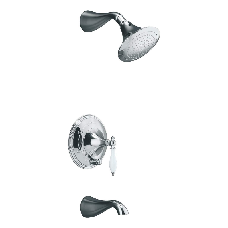 Kohler Duş Sistemi Finial Traditional Presure Balans Ankastre - 11KOH-T312-4P-CP