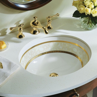 KOHLER - Kohler Lavabo Flight of Fancy Altın Bantlı 