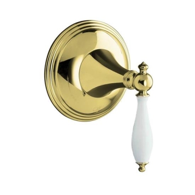 KOHLER - Kohler Gizli Taharat - Açma Kapama Valfi Ankastre Dış Kapak Finial Altın Ük - 5