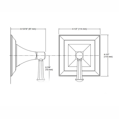 KOHLER - Kohler Gizli Taharat - Açma Kapama Valfi Ankastre Dış Kapak Memoirs Stately Nikel Rengi