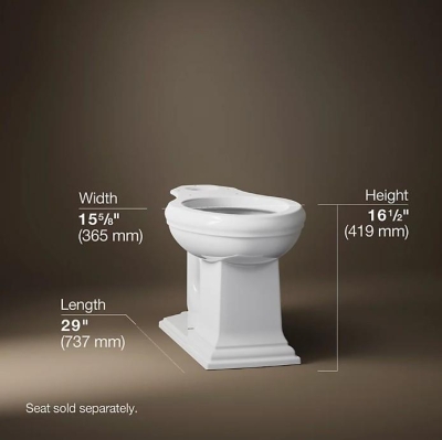 Kohler Klozet Memoirs Stately, Beyaz - Thumbnail 10KOH4380-0