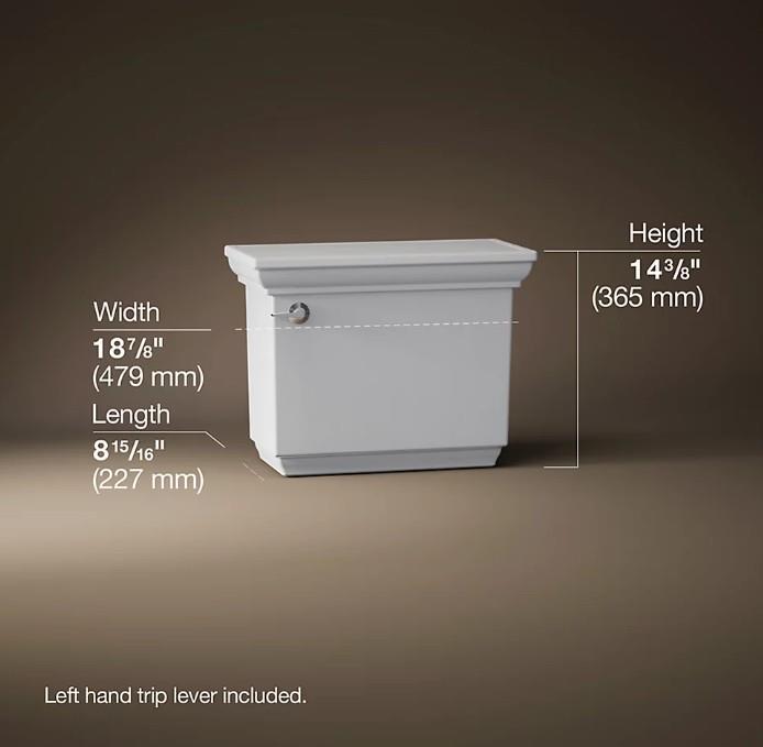 Kohler Klozet Rezervuarı Memoirs Stately, Beyaz - 10KOH4434-U-0