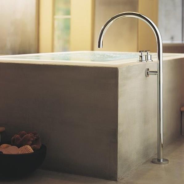 Kohler Küvet Dolum Finial Gaga Takımı Yerden Polished Brass - 11KOH8359-PB000-TAKIM