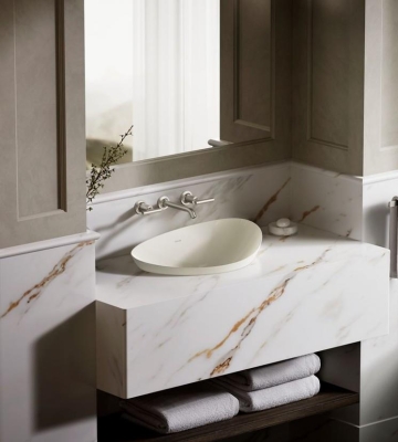 Kohler Lavabo Asimetrik Çanak Veil Bisküvi - Thumbnail 10KOH20704-N-96