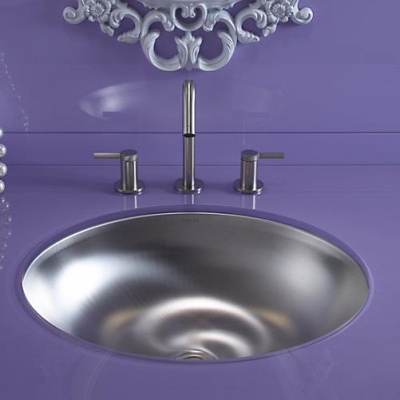 Kohler - Kohler Lavabo Bachata Paslanmaz Çelik 64 x 42,4 cm