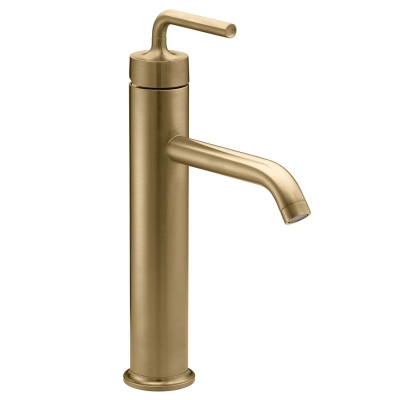 KOHLER - Kohler Lavabo Bataryası Çanak Purist, Brushed Bronze