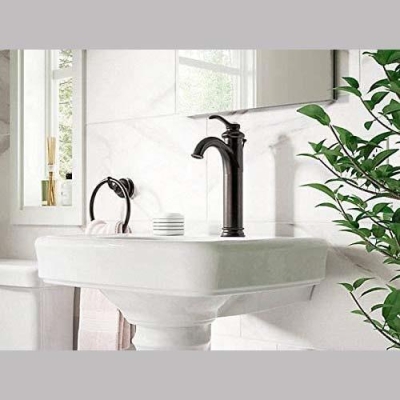 KOHLER - Kohler Lavabo Bataryası Fairfax Çanak Yüksek Boyunlu Oil-Rubbed Bronze
