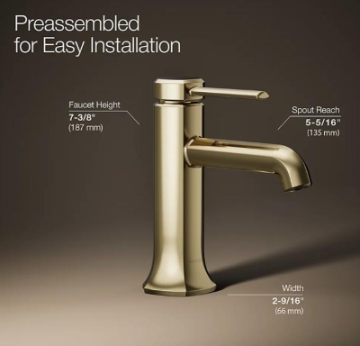 Kohler Lavabo Bataryası Occasion, French Gold - Thumbnail 10KOH27000-4K-AF