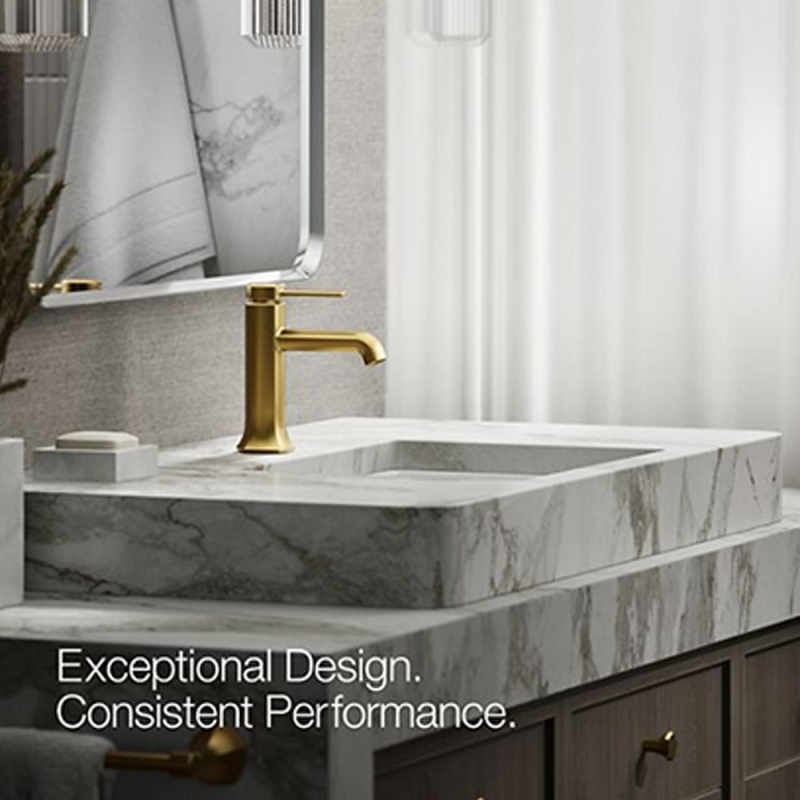 Kohler Lavabo Bataryası Occasion, Vibrant Brushed Moderne Brass - 10KOH27000-4K-2MB