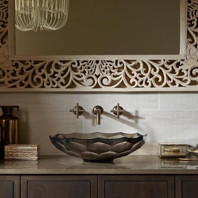 Kohler Lavabo Briolette Cam Çanak Translucent Stone - Thumbnail 10KOH2373-TG8