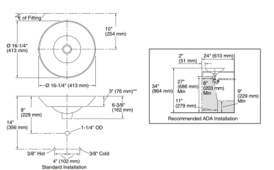 Kohler Lavabo Çanak Botanical Study Conical Bell - Thumbnail 10KOH14223-BT-0