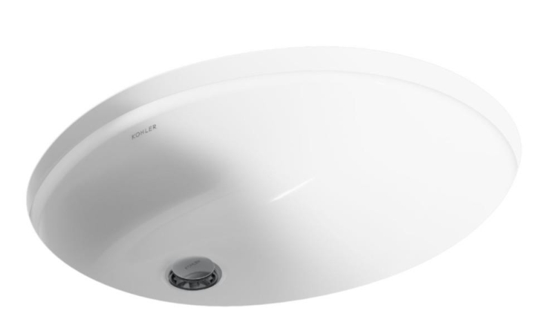 Kohler Lavabo Caxton Tezgahaltı Oval Beyaz - 10KOH-2210-00000