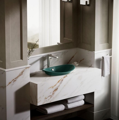Kohler Lavabo Iron Plains Deniz Mavisi - Thumbnail 10KOH5403-PAT-17