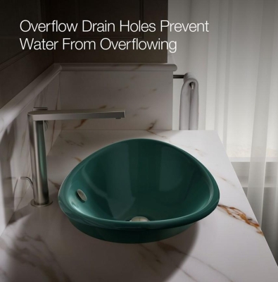 Kohler Lavabo Iron Plains Deniz Mavisi - Thumbnail 10KOH5403-PAT-17
