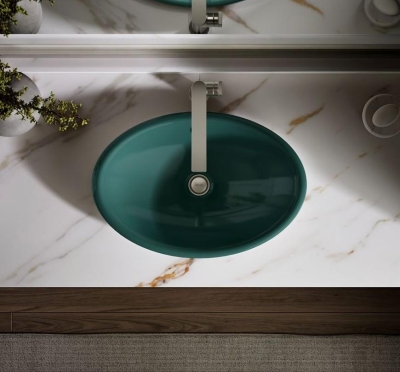 Kohler Lavabo Iron Plains Deniz Mavisi - Thumbnail 10KOH5403-PAT-17