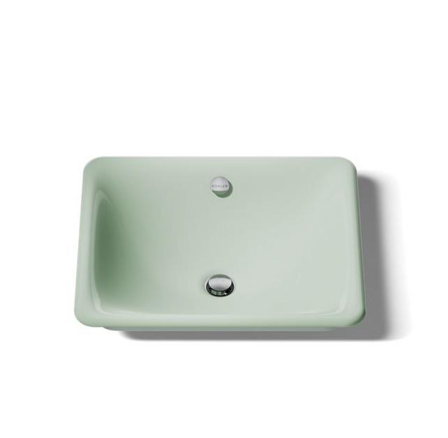 Kohler Lavabo Iron Plains Döküm Banyo Lavabosu Kavak Yeşil - 10KOH5400-PAG-42